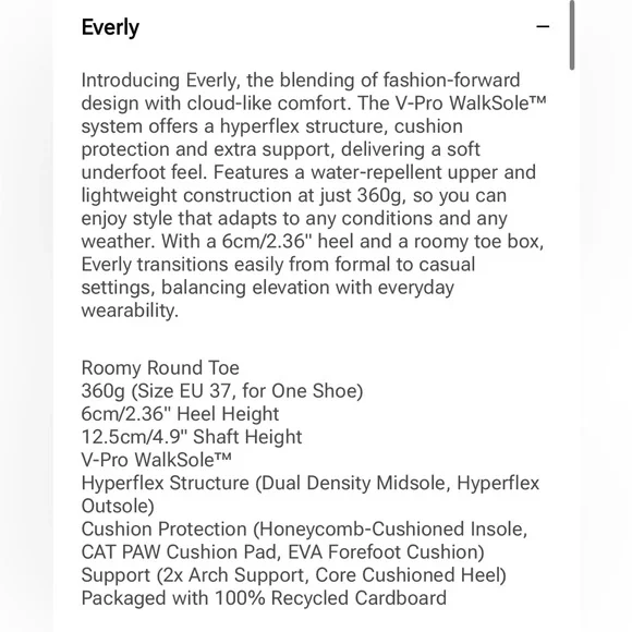 New Vivaia Everly Chunky Platform Boots Water Repellent
Gray Size 11 Round Toe - Picture 11 of 13